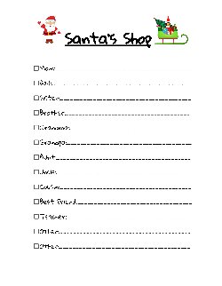 Santa\'s Shop List